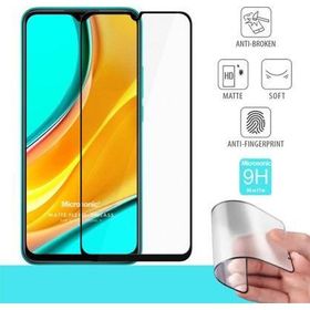 Microsonic Xiaomi Redmi 9 Seramik Matte Flexible Siyah Ekran Koruyucu