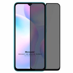 Microsonic Xiaomi Redmi 9A Privacy 5D Gizlilik Filtreli Siyah Cam Ekran Koruyucu