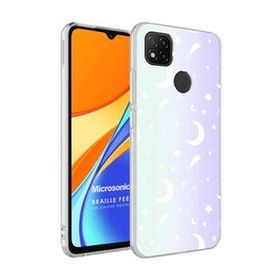 Microsonic Xiaomi Redmi 9C Braille Feel Desenli Moon Kılıf