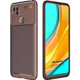 Microsonic Xiaomi Redmi 9C Legion Series Kahverengi Kılıf