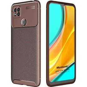 Microsonic Xiaomi Redmi 9C Legion Series Kahverengi Kılıf