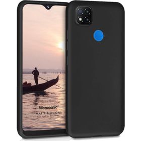 Microsonic Xiaomi Redmi 9C Matte Silicone Siyah Kılıf