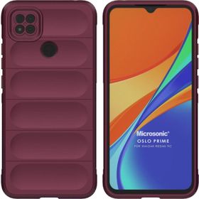 Microsonic Xiaomi Redmi 9C Oslo Prime Bordo Kılıf
