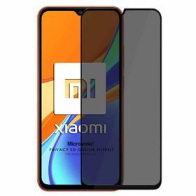 Microsonic Xiaomi Redmi 9C Privacy 5D Gizlilik Filtreli Siyah Cam Ekran Koruyucu