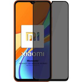 Microsonic Xiaomi Redmi 9C Privacy 5D Gizlilik Filtreli Siyah Cam Ekran Koruyucu