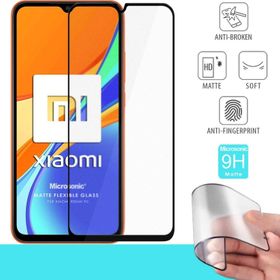 Microsonic Xiaomi Redmi 9C Seramik Matte Flexible Siyah Ekran Koruyucu