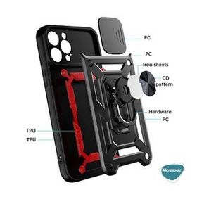 Microsonic Xiaomi Redmi 9T Impact Resistant Kırmızı Kılıf