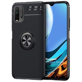 Microsonic Xiaomi Redmi 9T Kickstand Ring Holder Siyah Kılıf
