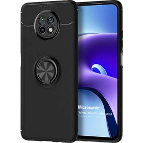Microsonic Xiaomi Redmi 9T Kickstand Ring Holder Siyah Kılıf