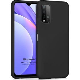 Microsonic Xiaomi Redmi 9T Matte Silicone Siyah Kılıf