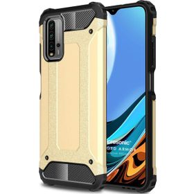Microsonic Xiaomi Redmi 9T Rugged Armor Gold Kılıf