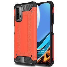 Microsonic Xiaomi Redmi 9T Rugged Armor Kırmızı Kılıf