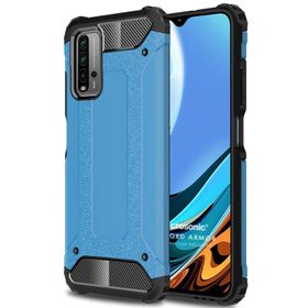 Microsonic Xiaomi Redmi 9T Rugged Armor Mavi Kılıf