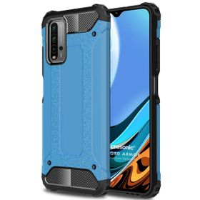 Microsonic Xiaomi Redmi 9T Rugged Armor Mavi Kılıf