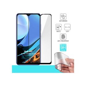 Microsonic Xiaomi Redmi 9T Seramik Matte Flexible Siyah Ekran Koruyucu