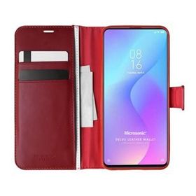 Microsonic Xiaomi Redmi K20 Delux Leather Wallet Kırmızı Kılıf