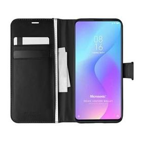 Microsonic Xiaomi Redmi K20 Delux Leather Wallet Siyah Kılıf