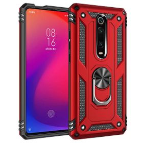 Microsonic Xiaomi Redmi K20 Military Ring Holder Kırmızı Kılıf