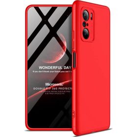 Microsonic Xiaomi Redmi K40 Double Dip 360 Protective Kırmızı Cep Telefonu Kılıfı