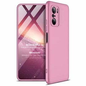 Microsonic Xiaomi Redmi K40 Double Dip 360 Protective Rose Gold Cep Telefonu Kılıfı