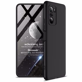 Microsonic Xiaomi Redmi K40 Double Dip 360 Protective Siyah Kılıf