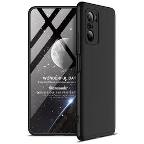 Microsonic Xiaomi Redmi K40 Double Dip 360 Protective Siyah Kılıf