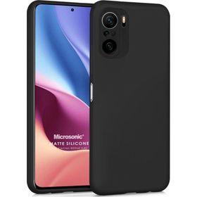 Microsonic Xiaomi Redmi K40 Matte Silicone Siyah Kılıf
