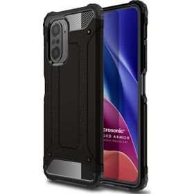 Microsonic Xiaomi Redmi K40 Rugged Armor Siyah Kılıf