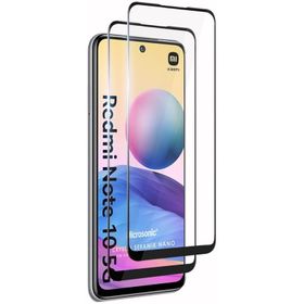 Microsonic Xiaomi Redmi Note 10 5G Crystal Seramik Nano 2 Adet Siyah Ekran Koruyucu