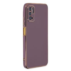 Microsonic Xiaomi Redmi Note 10 5G Olive Plated Lila Cep Telefonu Kılıfı