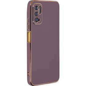 Microsonic Xiaomi Redmi Note 10 5G Olive Plated Lila Cep Telefonu Kılıfı