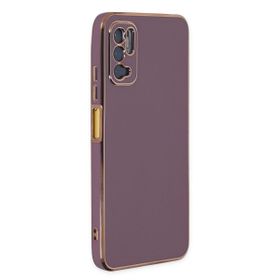 Microsonic Xiaomi Redmi Note 10 5G Olive Plated Lila Cep Telefonu Kılıfı