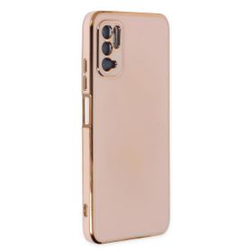 Microsonic Xiaomi Redmi Note 10 5G Olive Plated Pembe Cep Telefonu Kılıfı