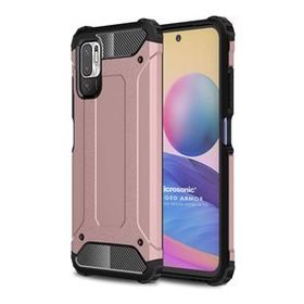 Microsonic Xiaomi Redmi Note 10 5G Rugged Armor Rose Gold Cep Telefonu Kılıfı