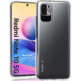 Microsonic Xiaomi Redmi Note 10 5G Transparent Soft Beyaz Cep Telefonu Kılıfı