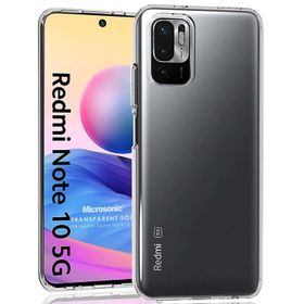 Microsonic Xiaomi Redmi Note 10 5G Transparent Soft Beyaz Cep Telefonu Kılıfı