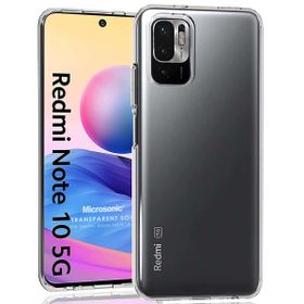 Microsonic Xiaomi Redmi Note 10 5G Transparent Soft Beyaz Cep Telefonu Kılıfı