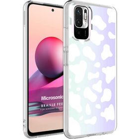 Microsonic Xiaomi Redmi Note 10 Braille Feel Desenli Cow Kılıf