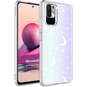 Microsonic Xiaomi Redmi Note 10 Braille Feel Desenli Zebra Cep Telefonu Kılıfı