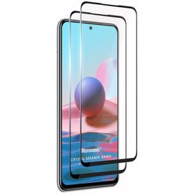 Microsonic Xiaomi Redmi Note 10 Crystal Seramik Nano 2 Adet Siyah Ekran Koruyucu