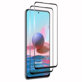 Microsonic Xiaomi Redmi Note 10 Crystal Seramik Nano 2 Adet Siyah Ekran Koruyucu