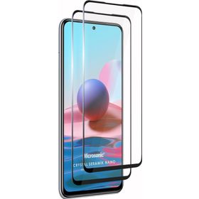 Microsonic Xiaomi Redmi Note 10 Crystal Seramik Nano 2 Adet Siyah Ekran Koruyucu