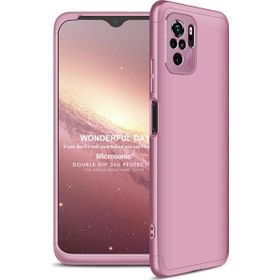 Microsonic Xiaomi Redmi Note 10 Double Dip 360 Protective Rose Gold Cep Telefonu Kılıfı
