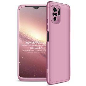 Microsonic Xiaomi Redmi Note 10 Double Dip 360 Protective Rose Gold Cep Telefonu Kılıfı