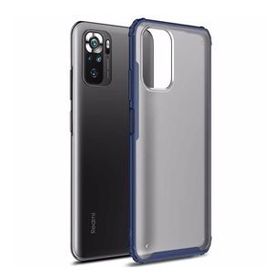 Microsonic Xiaomi Redmi Note 10 Frosted Frame Lacivert Kılıf