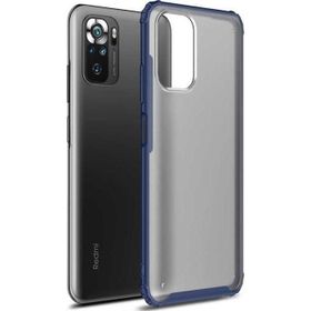 Microsonic Xiaomi Redmi Note 10 Frosted Frame Lacivert Kılıf