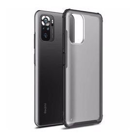 Microsonic Xiaomi Redmi Note 10 Frosted Frame Siyah Kılıf