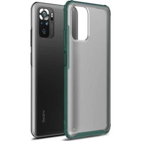 Microsonic Xiaomi Redmi Note 10 Frosted Frame Yeşil Kılıf