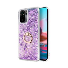 Microsonic Xiaomi Redmi Note 10 Glitter Liquid Holder Cep Telefonu Kılıfı