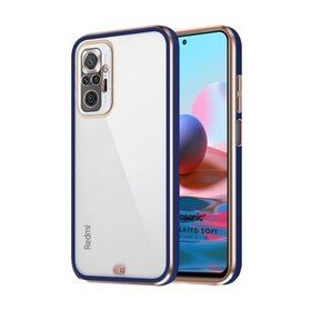 Microsonic Xiaomi Redmi Note 10 Laser Plated Soft Lacivert Kılıf